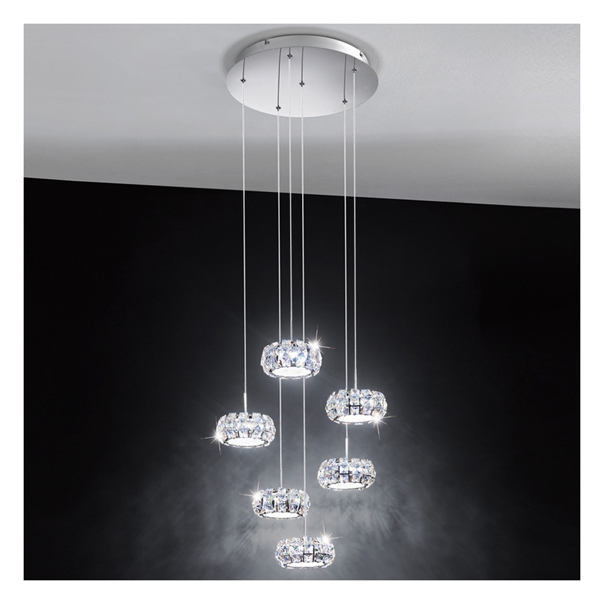 Eglo 39008 - LED Висящи лампи CORLIANO 6xLED/5W/230V