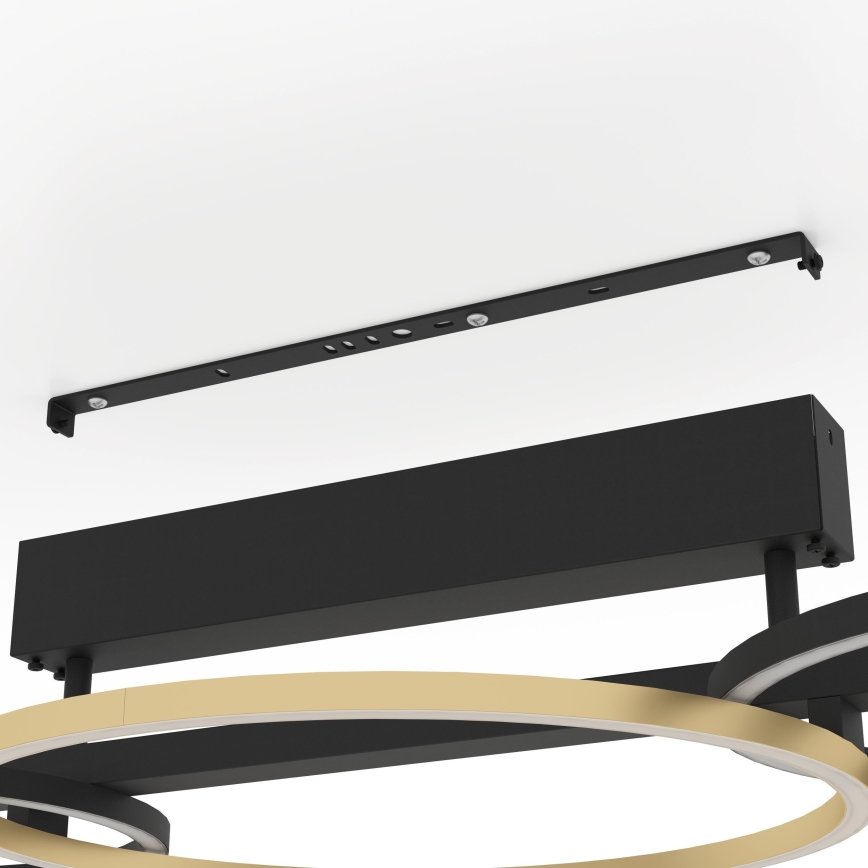 Eglo - LED Димируем полилей за повърхностен монтаж 2xLED/12,5W/230V + LED/15,5W 3000K черен