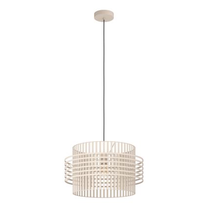 Eglo - Пендел 1xE27/40W/230V Ø 48 см кремав