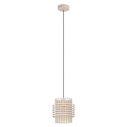 Eglo - Пендел 1xE27/40W/230V Ø 21 см кремав