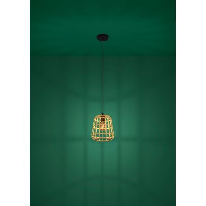 Eglo - Пендел 1xE27/40W/230V Ø 24 см бамбук