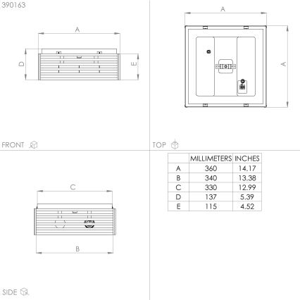 Eglo - Плафон 2xE27/40W/230V черен/кафяв
