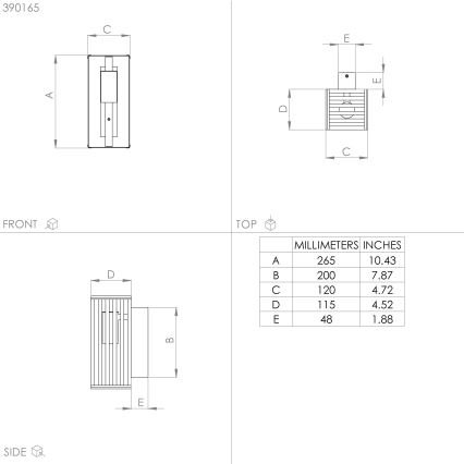 Eglo - Аплик 1xE27/40W/230V черен/кафяв