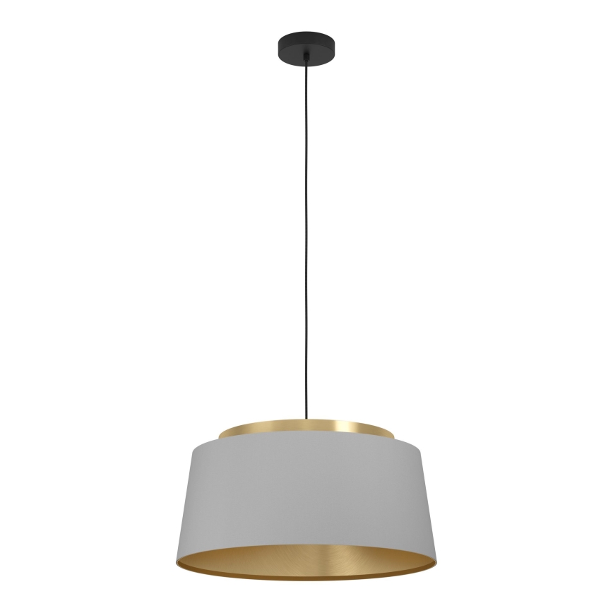 Eglo - Пендел 3xE27/40W/230V сив/златист