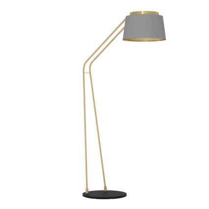 Eglo - Лампион 1xE27/40W/230V сив/златист