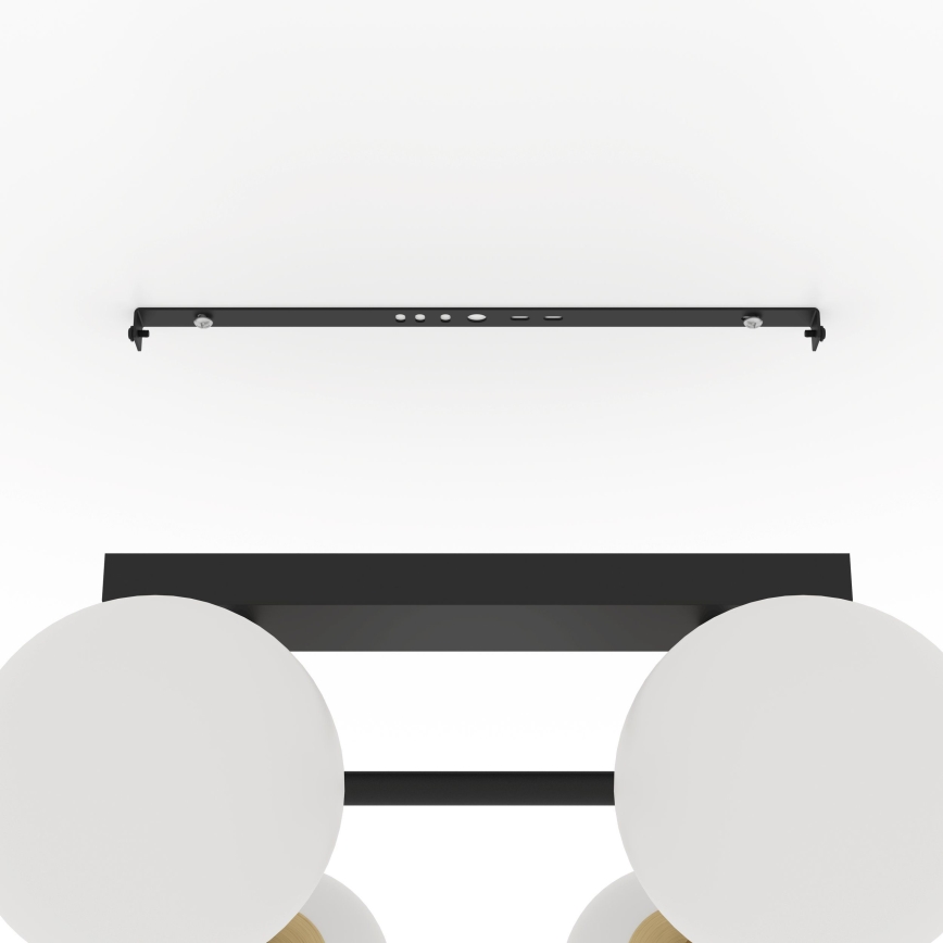 Eglo - Полилей за повърхностен монтаж 6xE14/40W/230V златист/черен