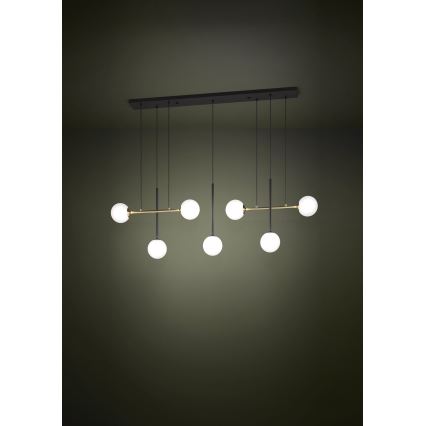 Eglo - Пендел 7xE14/40W/230V златист/черен