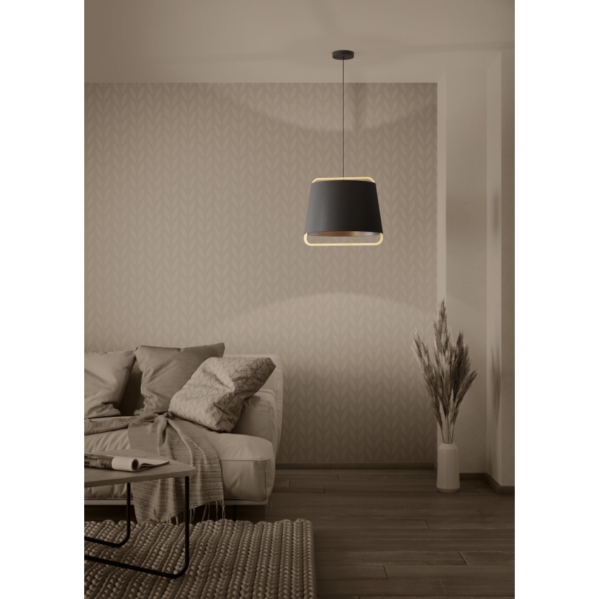 Eglo - Пендел 1xE27/40W/230V черен