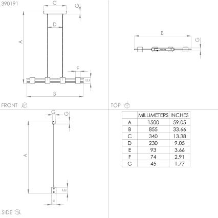 Eglo - Пендел 4xE27/40W/230V черен/кафяв