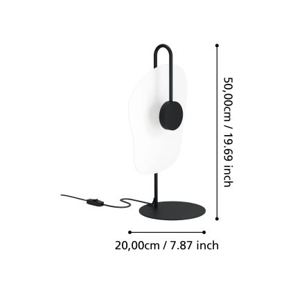 Eglo - LED Настолна лампа LED/5,4W/230V 3000K черен