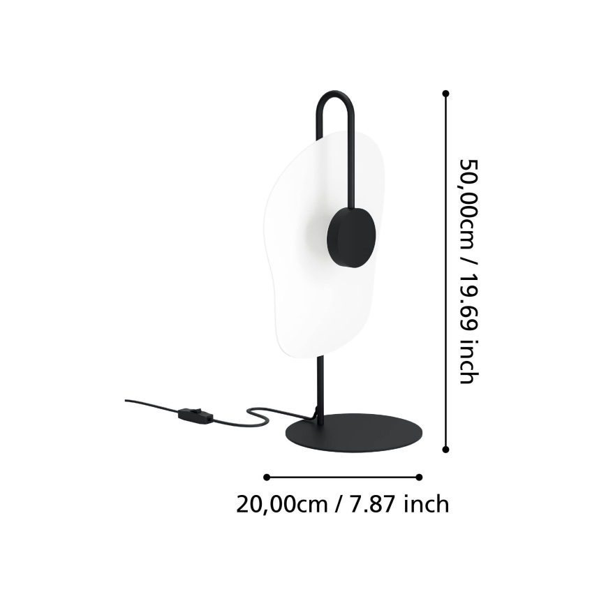 Eglo - LED Настолна лампа LED/5,4W/230V 3000K черен