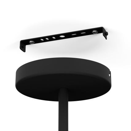 Eglo - Пендел 1xE27/60W/230V Ø 77 см черен