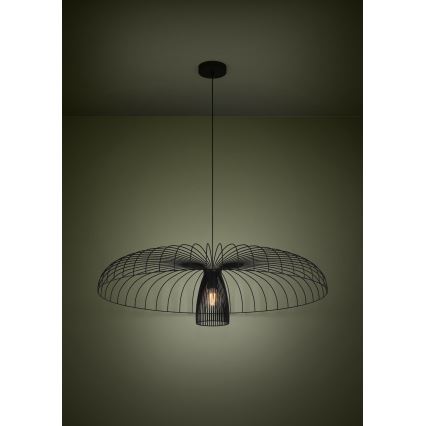 Eglo - Пендел 1xE27/60W/230V Ø 98,5 см черен