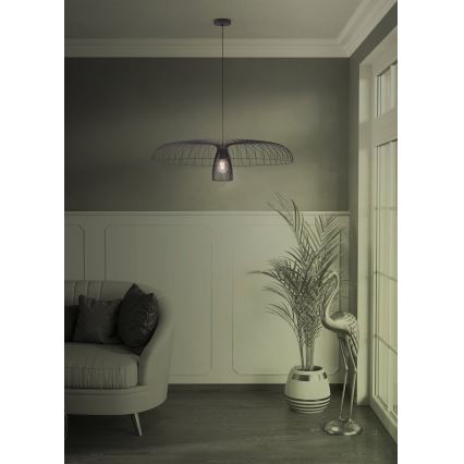 Eglo - Пендел 1xE27/60W/230V Ø 98,5 см черен