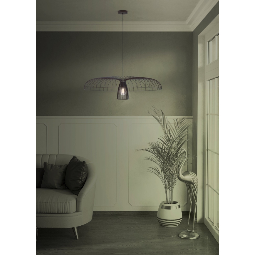 Eglo - Пендел 1xE27/60W/230V Ø 98,5 см черен