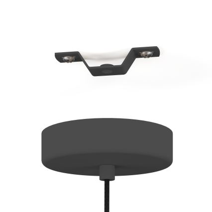 Eglo - Пендел 1xE27/28W/230V черен