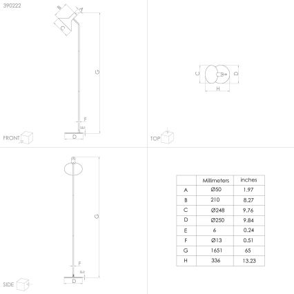 Eglo - Лампион 1xE27/28W/230V черен