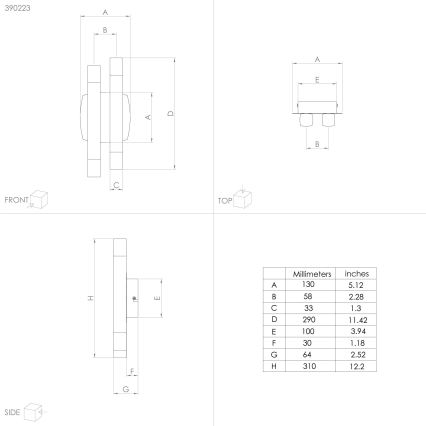 Eglo - LED аплик 4xLED/3,3W/230V 3000K антрацит/златист