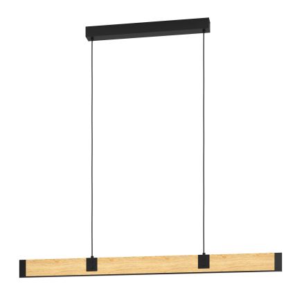 Eglo - LED Димируем пендел LED/28,8W/230V 3000K черен/кафяв