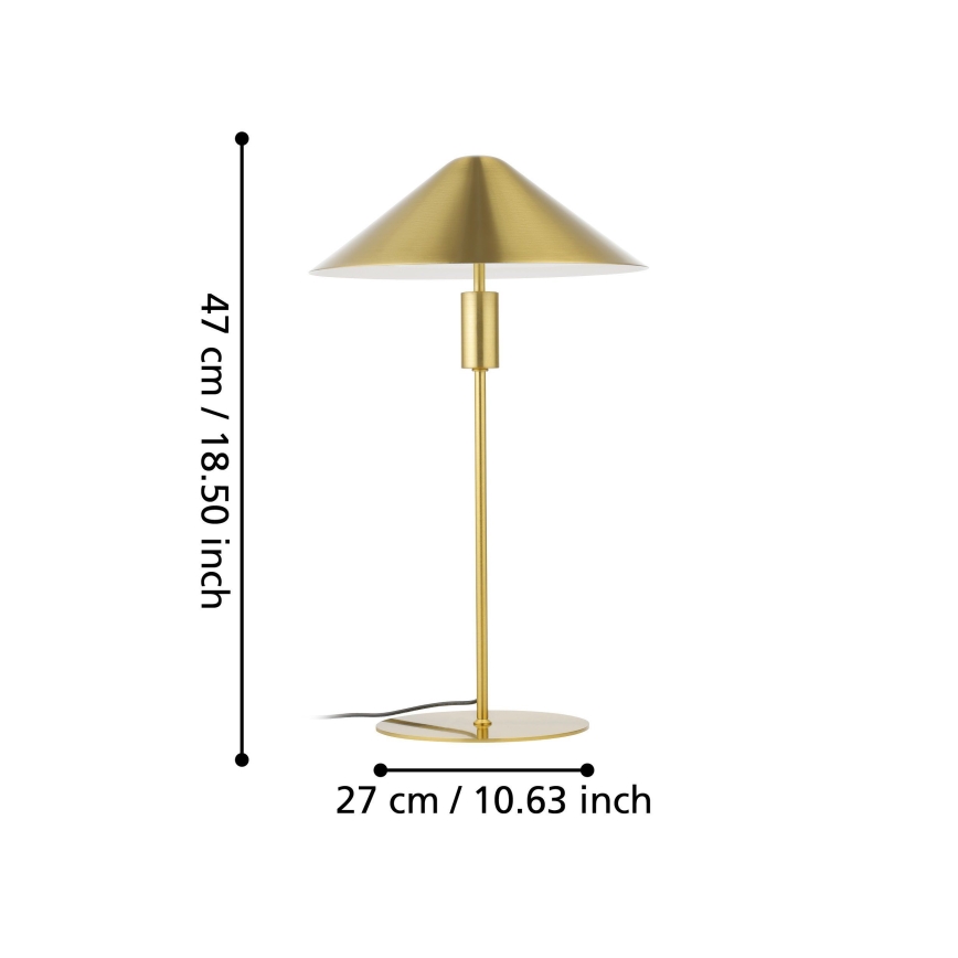 Eglo - LED Димируема настолна лампа LED/12W/230V 3000K златист