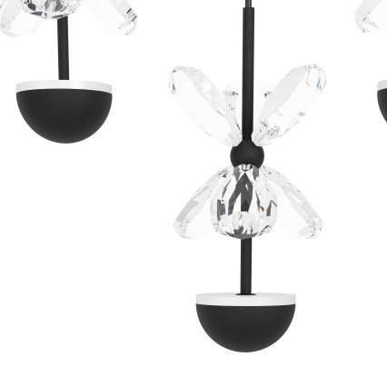 Eglo - LED Димируем плафон LED/77,4W/230V 3000K черен