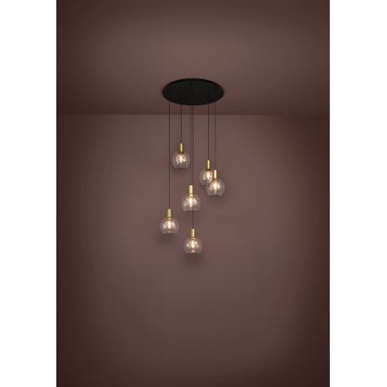 Eglo 390279 - LED Димируем пендел 6xLED/5,4W/230V 3000K Ø 54 см златист