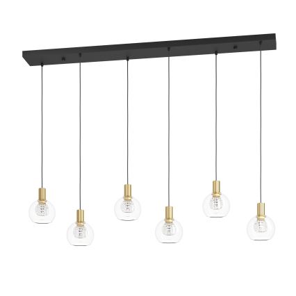 Eglo - LED Димируем пендел 6xLED/5,4W/230V 3000K златист