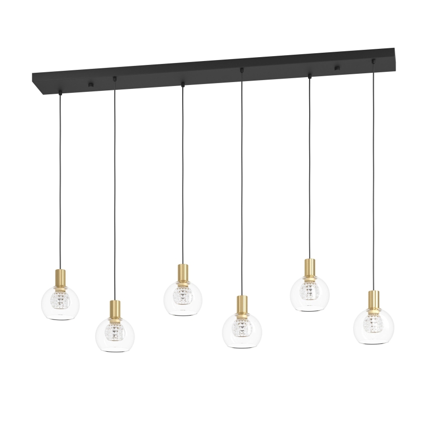 Eglo - LED Димируем пендел 6xLED/5,4W/230V 3000K златист