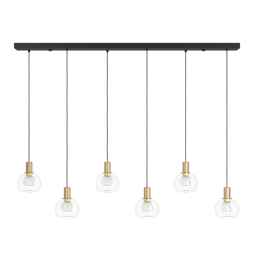 Eglo - LED Димируем пендел 6xLED/5,4W/230V 3000K златист