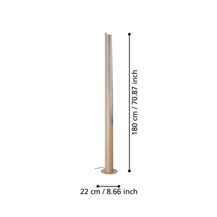 Eglo - LED Лампион 1xGU10/5,7W/230V бежов