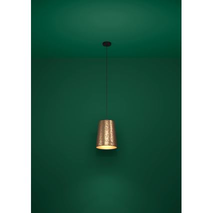Eglo - Пендел 1xE27/25W/230V златист/розов