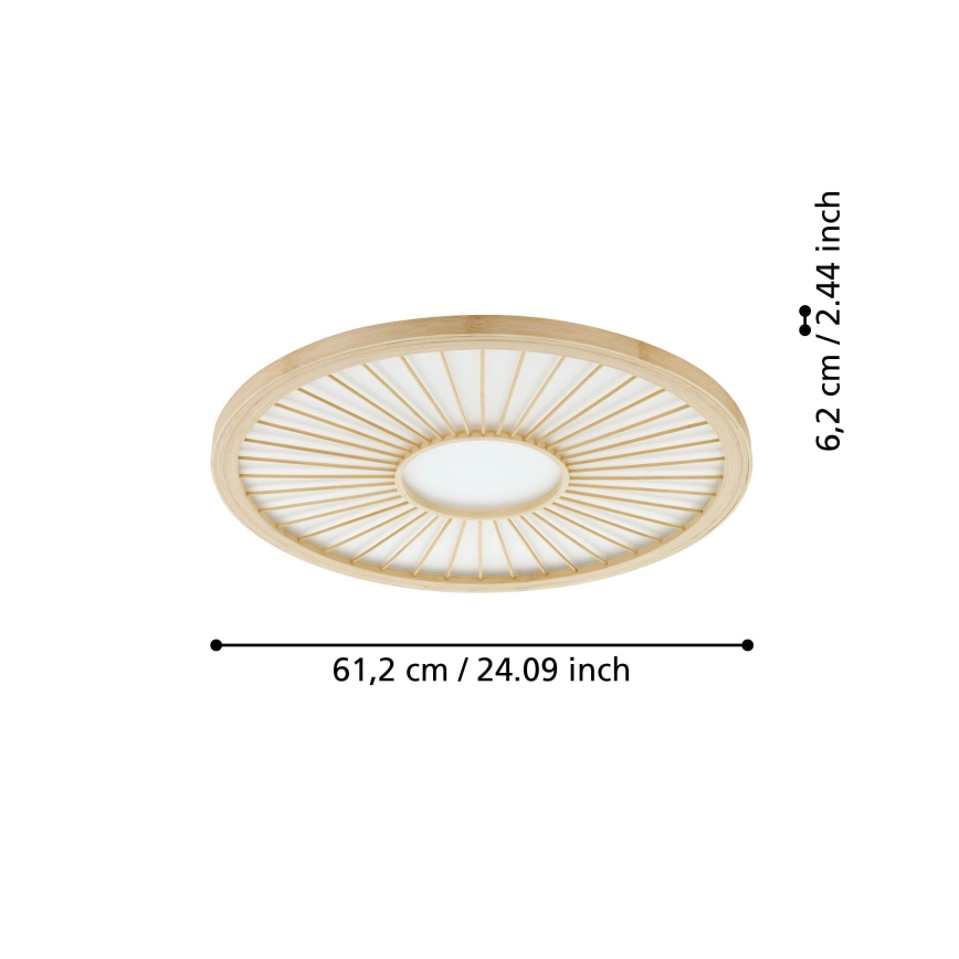 Eglo - LED Димируем плафон LED/36W/230V 4000K бежов