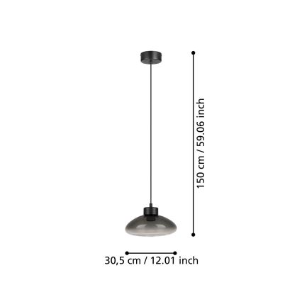 Eglo - LED Димируем пендел LED/5,4W/230V 2700K опушен