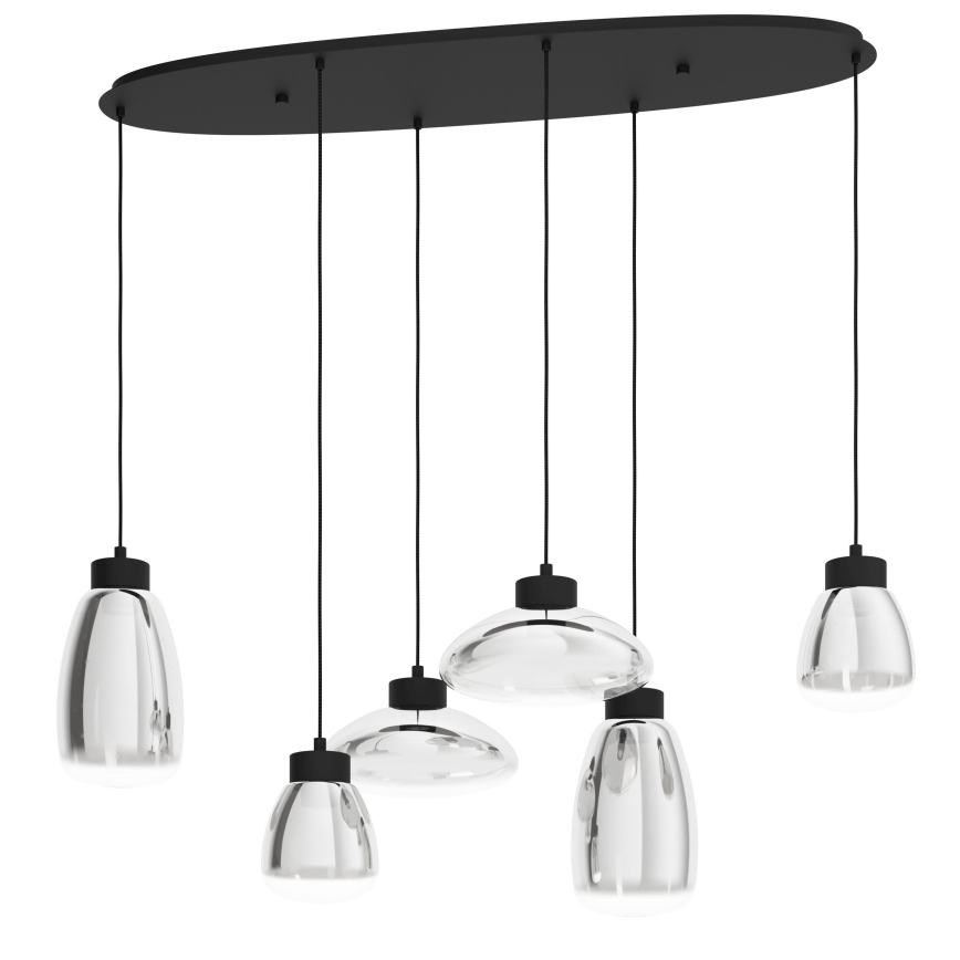 Eglo - LED Димируем пендел 6xLED/5,4W/230V 2700K опушен