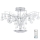 Eglo 39031 - LED Кристална Лампа за таван MIRAMAS LED/16,8W+LED/6W