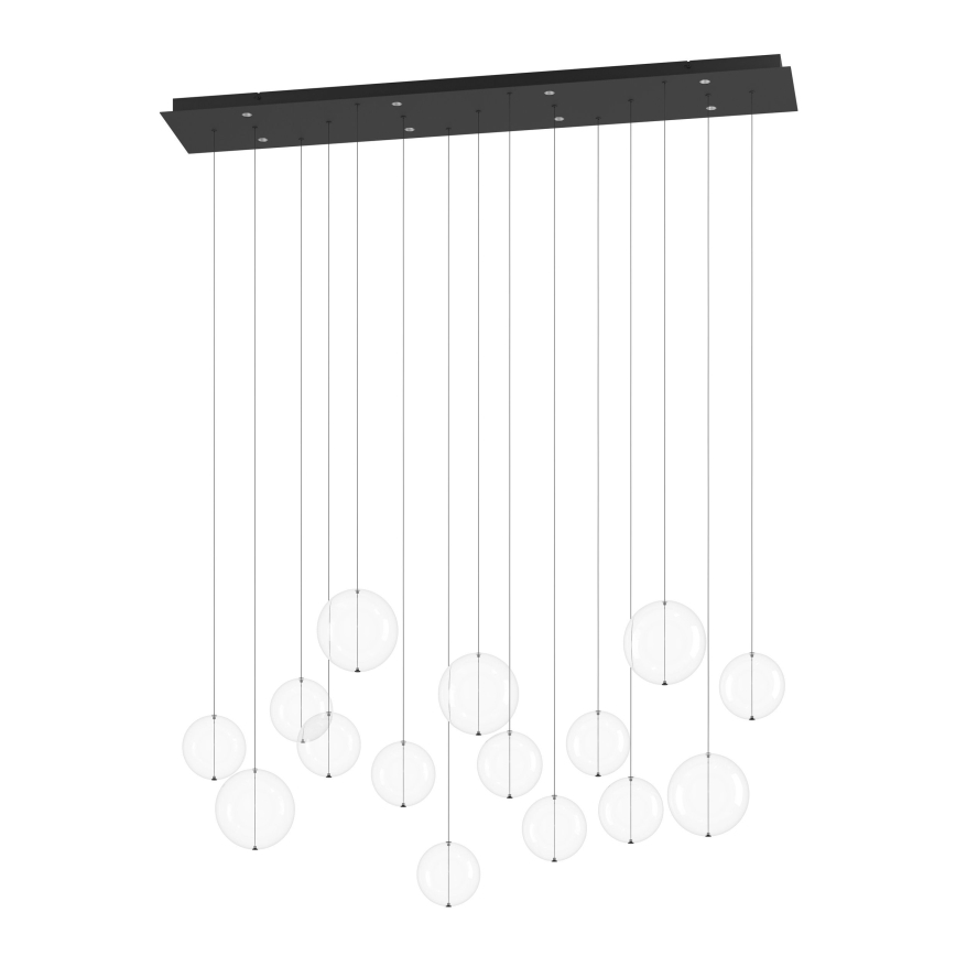 Eglo - LED Димируем пендел 8xLED/4,2W/230V 3000K прозрачен