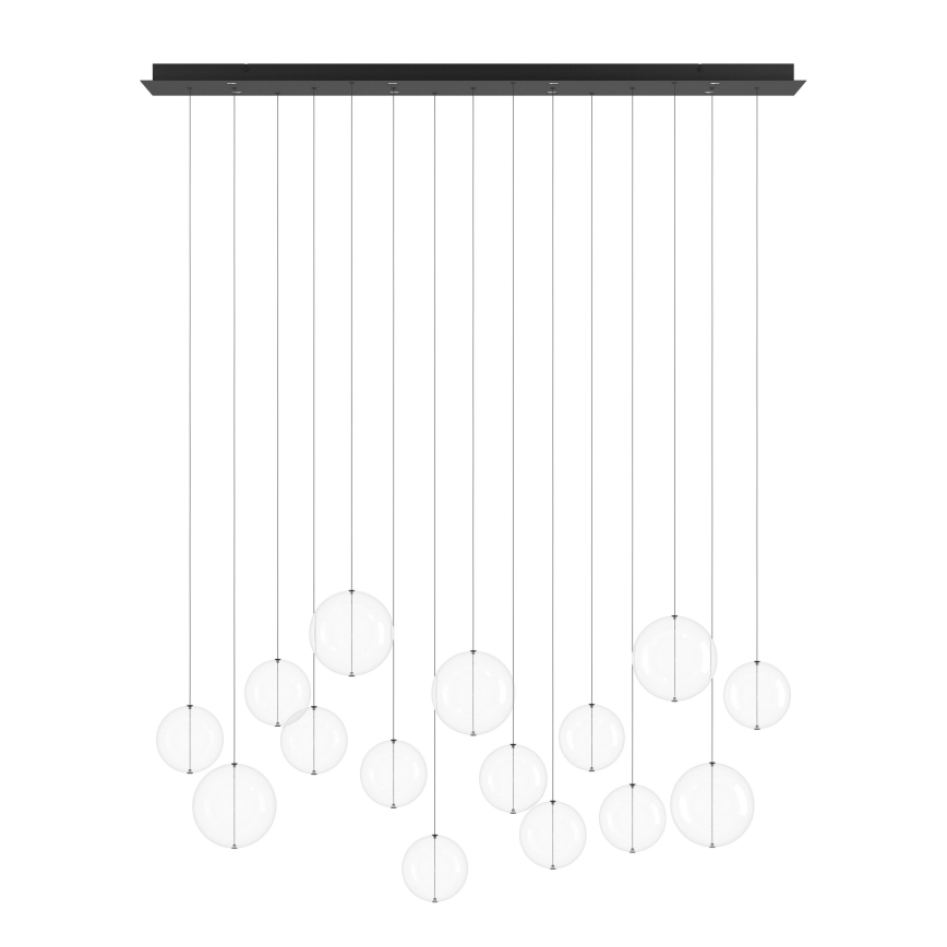Eglo - LED Димируем пендел 8xLED/4,2W/230V 3000K прозрачен