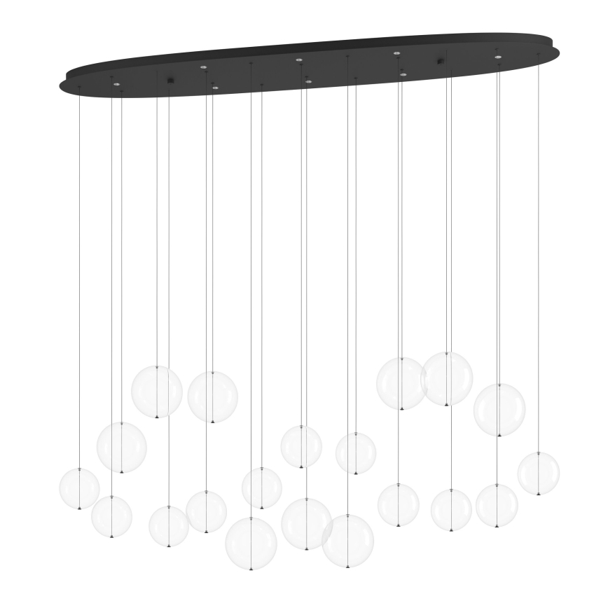 Eglo - LED Димируем пендел 8xLED/4,2W/230V 3000K прозрачен