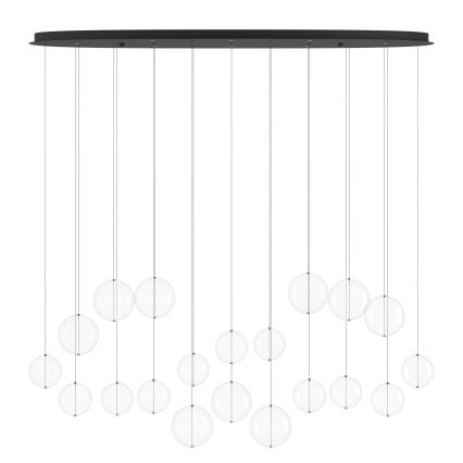 Eglo - LED Димируем пендел 8xLED/4,2W/230V 3000K прозрачен