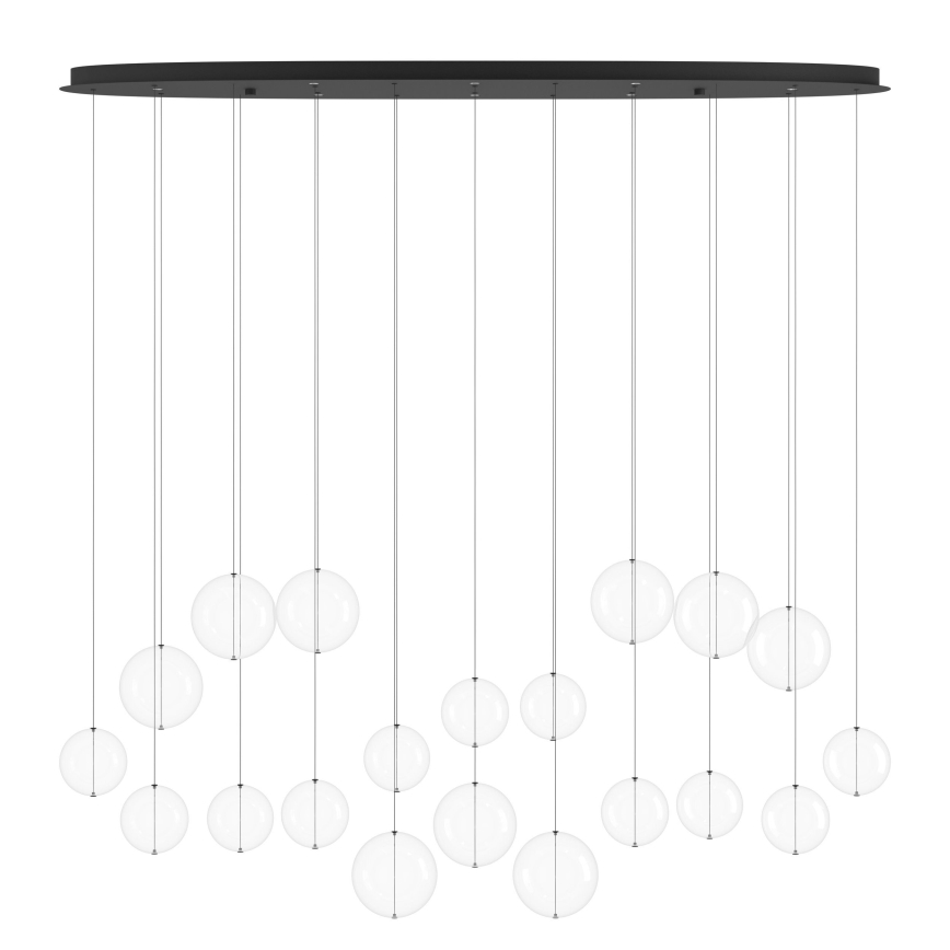 Eglo - LED Димируем пендел 8xLED/4,2W/230V 3000K прозрачен