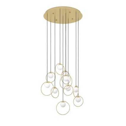 Eglo - LED Димируем пендел 10xLED/3W/230V 3000K Ø 58 см златист