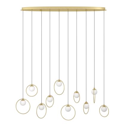 Eglo - LED Димируем пендел 10xLED/3W/230V 3000K златист