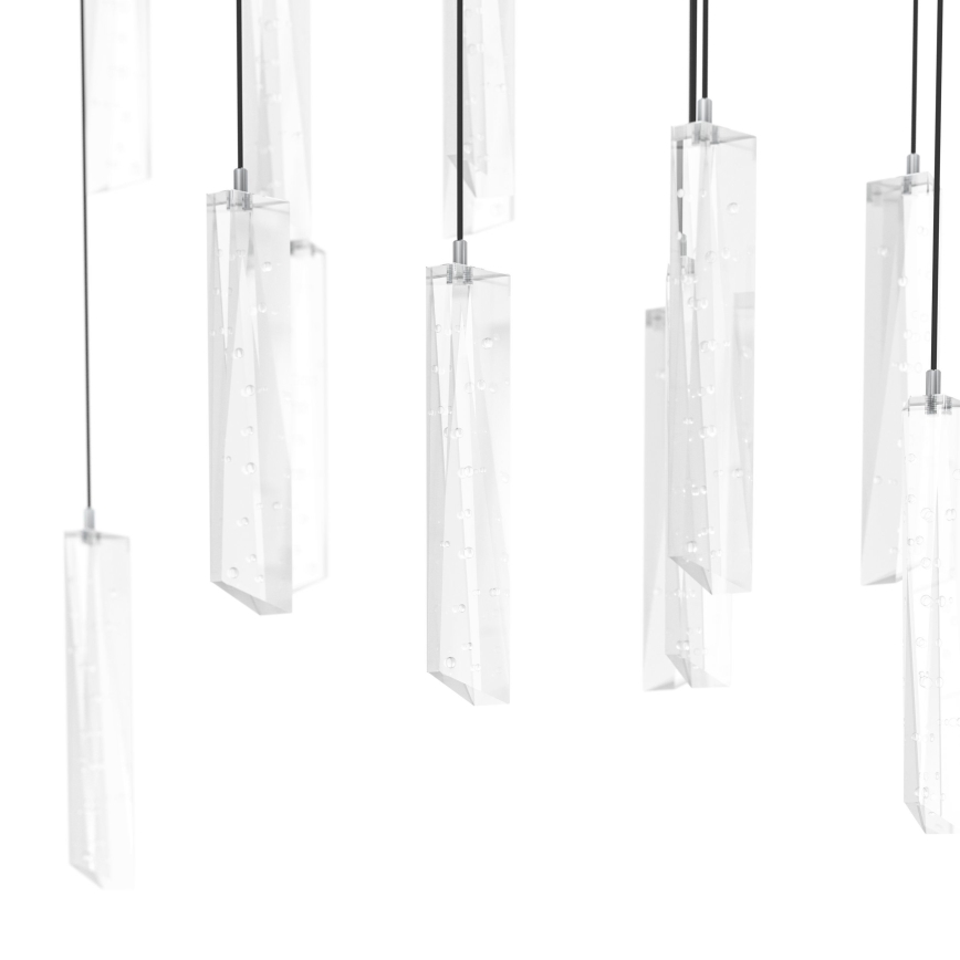 Eglo - LED Димируем пендел 8xLED/4,2W/230V 3000K прозрачен