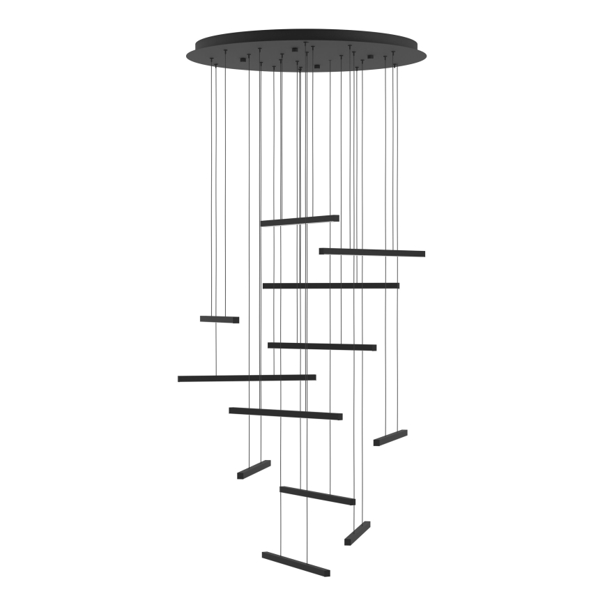 Eglo - LED Димируем пендел 12xLED/8,4W/230V 3000K черен