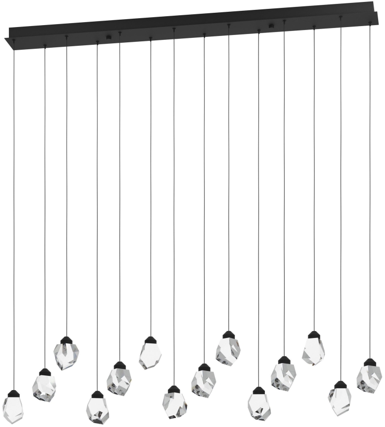 Eglo 390358 - LED Димируем пендел SINDICAT 14xLED/3W/230V черен/прозрачен