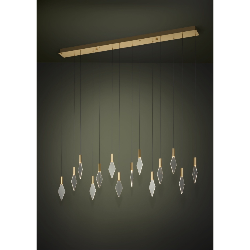 Eglo - LED Димируем пендел 14xLED/3,3W/230V 3000K златист
