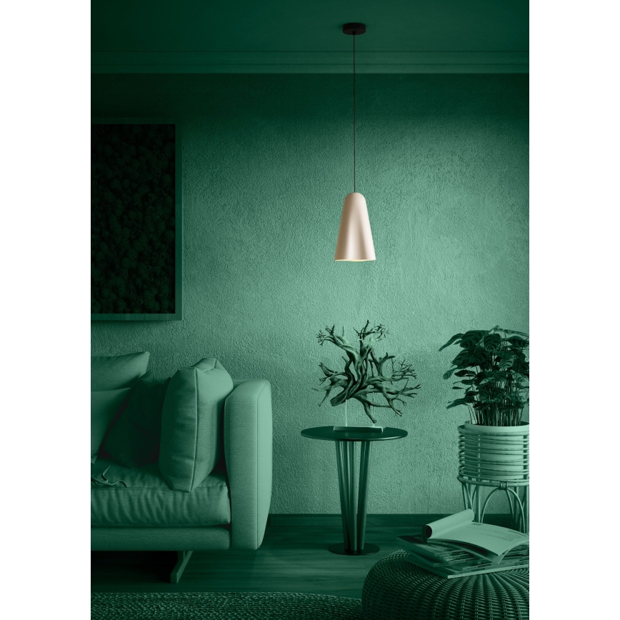 Eglo - Пендел 1xE27/40W/230V бежов
