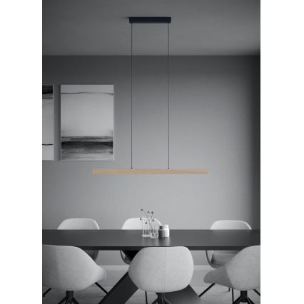 Eglo - LED Димируем пендел LED/21W/230V 3000K кафяв