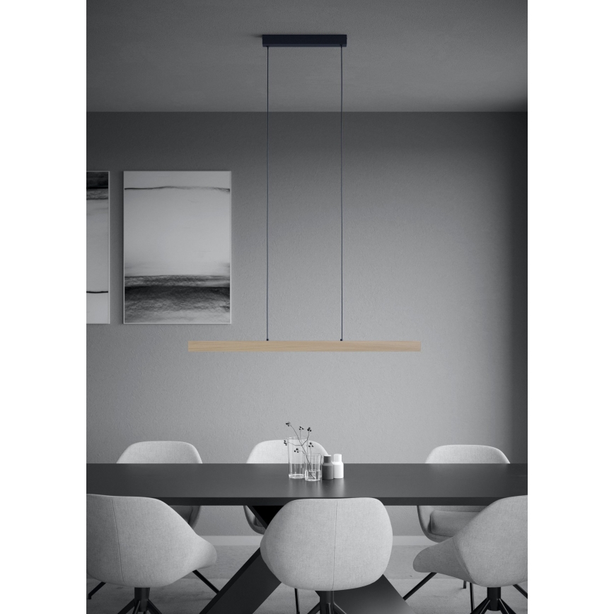 Eglo - LED Димируем пендел LED/21W/230V 3000K кафяв