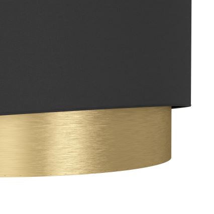 Eglo - Аплик 1xE27/40W/230V черен/златист